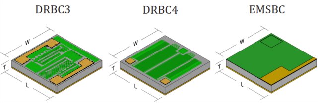 Back Contact Thin Film Chip Resistors - Single and Dual Configurations - MSI (Mini-Systems) Back Contact Resistors - Single and Dual Configurations