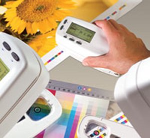 Densitometers for measurement of colour saturation (degree of darkness) and printing equipment calibration Densitometers