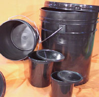 UV Ink Containers with snap on lids