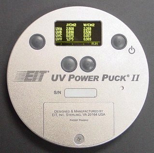 uv measurement radiometers and uv intensity test labels